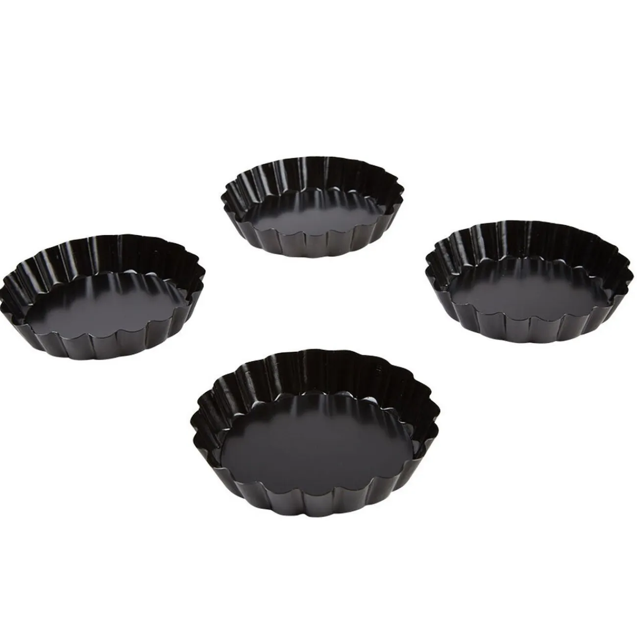 New Gifi Moule à tartelette avec fond amovible x4
