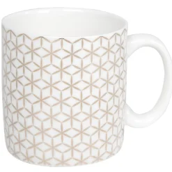Sale Gifi Mug blanc motifs étoiles dorées