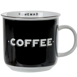 Sale Gifi Mug noir inscription coffee blanc collection Bakery