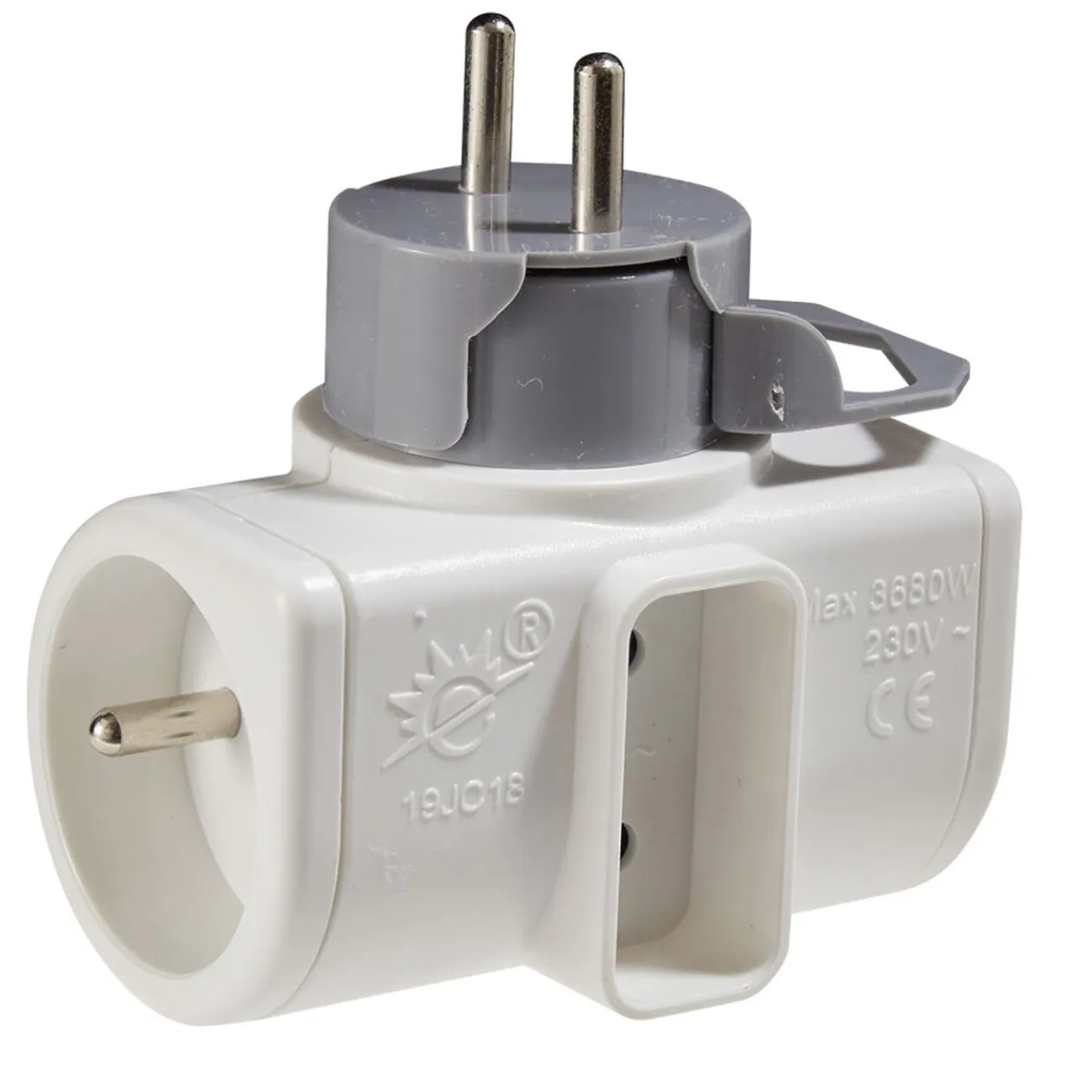 Gifi Accessoires Électriques^Multiprise rotative 180° triplite blanche