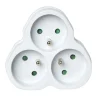 Gifi Accessoires Électriques^Multiprise triangulaire blanche 3 prises