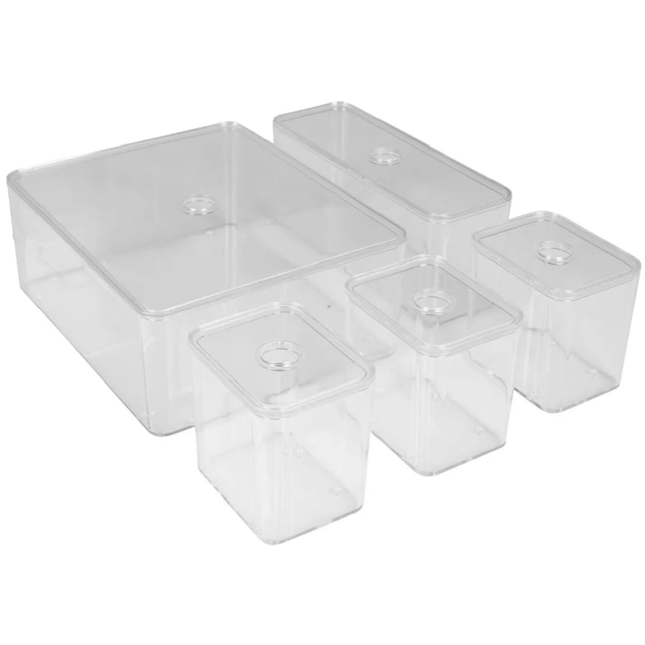 Gifi Aménagement Salle De Bain^Organisateur tiroir salle de bain transparent x5