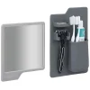 Gifi Aménagement Salle De Bain^Organiseur pour salle de bain en silicone avec miroir
