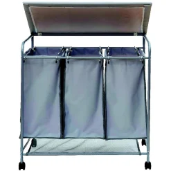 Gifi Entretien Du Linge|Panier à linge 3 bacs