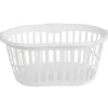 Gifi Entretien Du Linge|Panier à linge ovale blanc 30 L