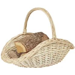 Gifi Chauffage^Panier porte bûche osier petit modèle