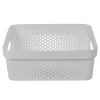 Gifi Entretien Du Linge|Panière bac de rangement 11 L blanc
