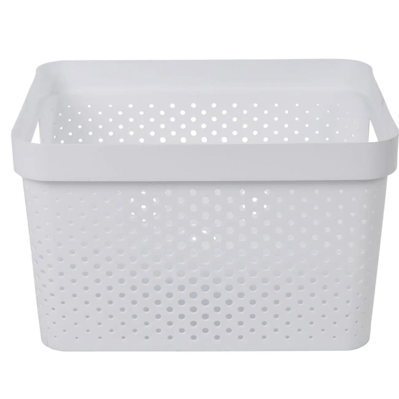 Gifi Entretien Du Linge|Panière bac de rangement 17 L blanc
