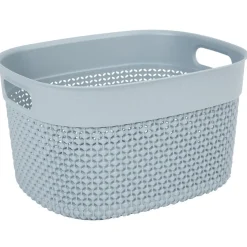 Gifi Entretien Du Linge|Panière de rangement gris 6 L