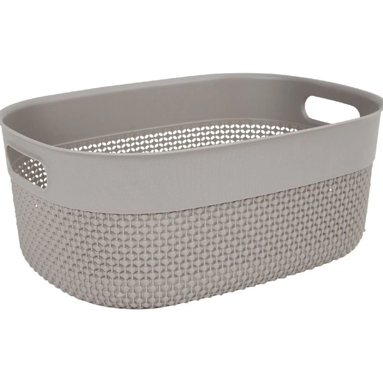 Gifi Entretien Du Linge|Panière de rangement taupe 12 L