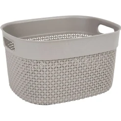 Gifi Entretien Du Linge|Panière de rangement taupe 6 L