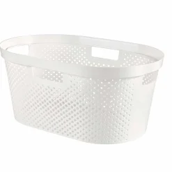 Gifi Entretien Du Linge|Panière à linge 40L blanc