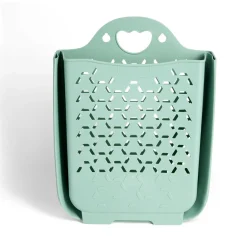 Gifi Entretien Du Linge|Panière 45L pliable plastique vert 36x25xH48cm