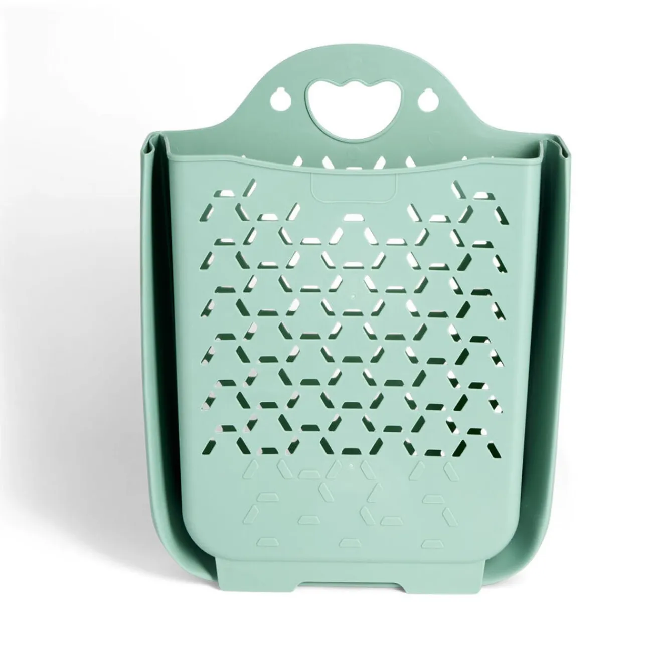 Gifi Entretien Du Linge|Panière 45L pliable plastique vert 36x25xH48cm