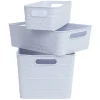 Gifi Rangement|Panière plastique x3