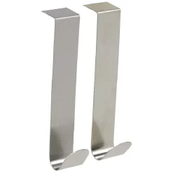 Gifi Rangement|Patère de porte en inox X2