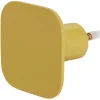Gifi Rangement|Patère murale carrée jaune polyrésine 7x7cm