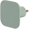 Gifi Rangement|Patère murale carrée vert sauge polyrésine 7x7cm