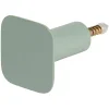 Gifi Rangement|Patère murale carrée vert sauge polyrésine 4,3x4,3cm