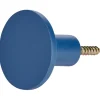 Gifi Rangement|Patère murale ronde bleu polyrésine Ø5cm