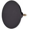 Gifi Rangement|Patère murale ronde noir polyrésine Ø8cm