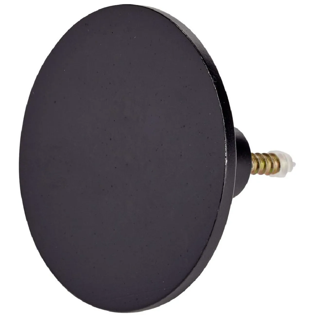 Gifi Rangement|Patère murale ronde noir polyrésine Ø5cm