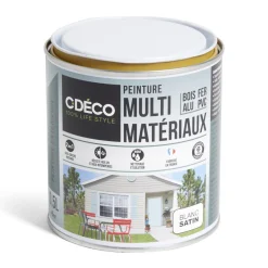 Gifi Peinture^Peinture C'DÉCO tous supports 500ml blanc satiné