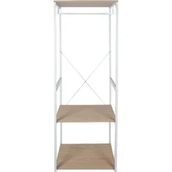 Gifi Rangement|Penderie blanche et bois