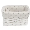 Gifi Rangement|Petit panier de rangement osier tressé blanc