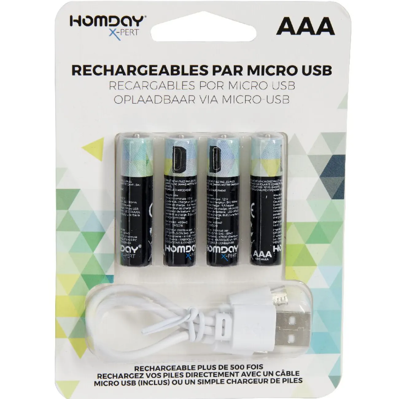 Gifi Pile^Pile rechargeable USB x4