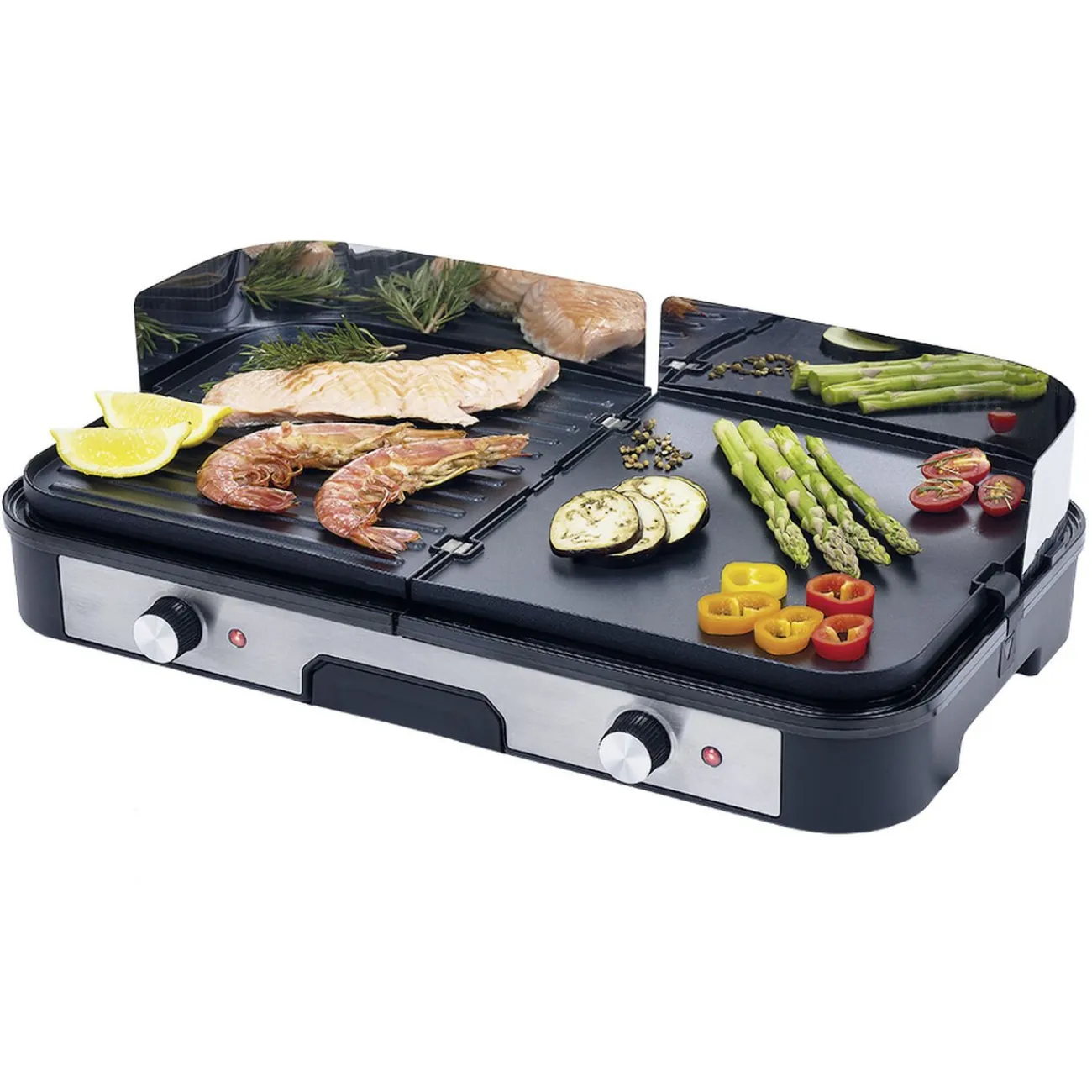 Best Gifi Plancha électrique double thermostat 2400W