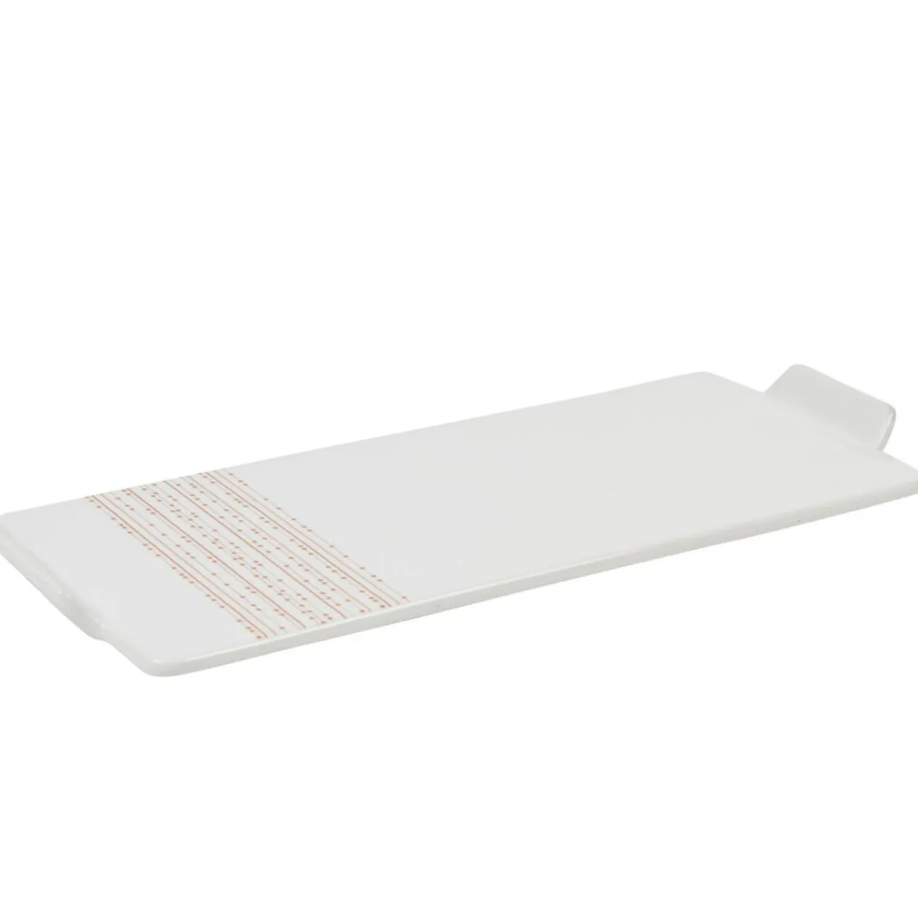 Sale Gifi Plat de présentation rectangulaire blanc et rouge
