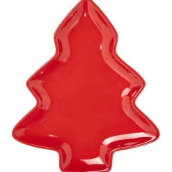 New Gifi Plat en grès forme sapin de Noël