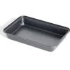 Outlet Gifi Plat à four en métal noir 30x20xH4,8cm