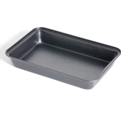 Outlet Gifi Plat à four en métal noir 30x20xH4,8cm