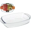 New Gifi Plat à four en verre transparent 2,6 L