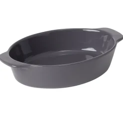 Outlet Gifi Plat à four ovale gris