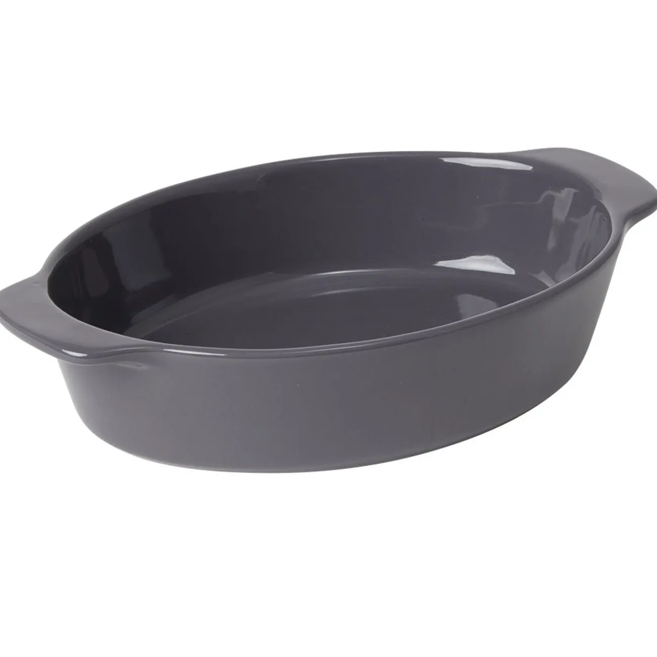 Outlet Gifi Plat à four ovale gris