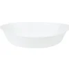 Hot Gifi Plat à four ovale Luminarc verre blanc 32 cm
