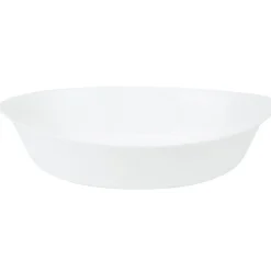 Hot Gifi Plat à four ovale Luminarc verre blanc 32 cm