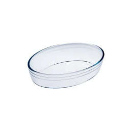 New Gifi Plat à four ovale verre transparent