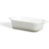 Best Gifi Plat à four rectangulaire en céramique gris 21,5x11xH5cm