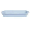 Hot Gifi Plat à four rectangulaire en métal bleu