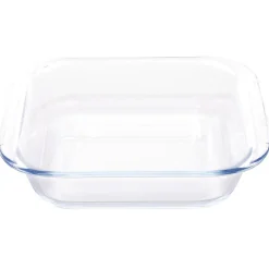 Outlet Gifi Plat à four rectangulaire en verre 19,6x17xH4,6cm