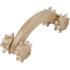 Gifi Bien-Être^Poignée de massage avec 4 roues crantées en bois