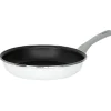 New Gifi Poêle anti adhérente acier émaillé noir et blanc Ø28cm