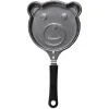 Sale Gifi Poêle à pancake forme ourson gris et noir L15cm