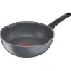 Online Gifi Poêle sauteuse Tefal Mineralia Force aluminium moucheté gris noir ø 26 cm
