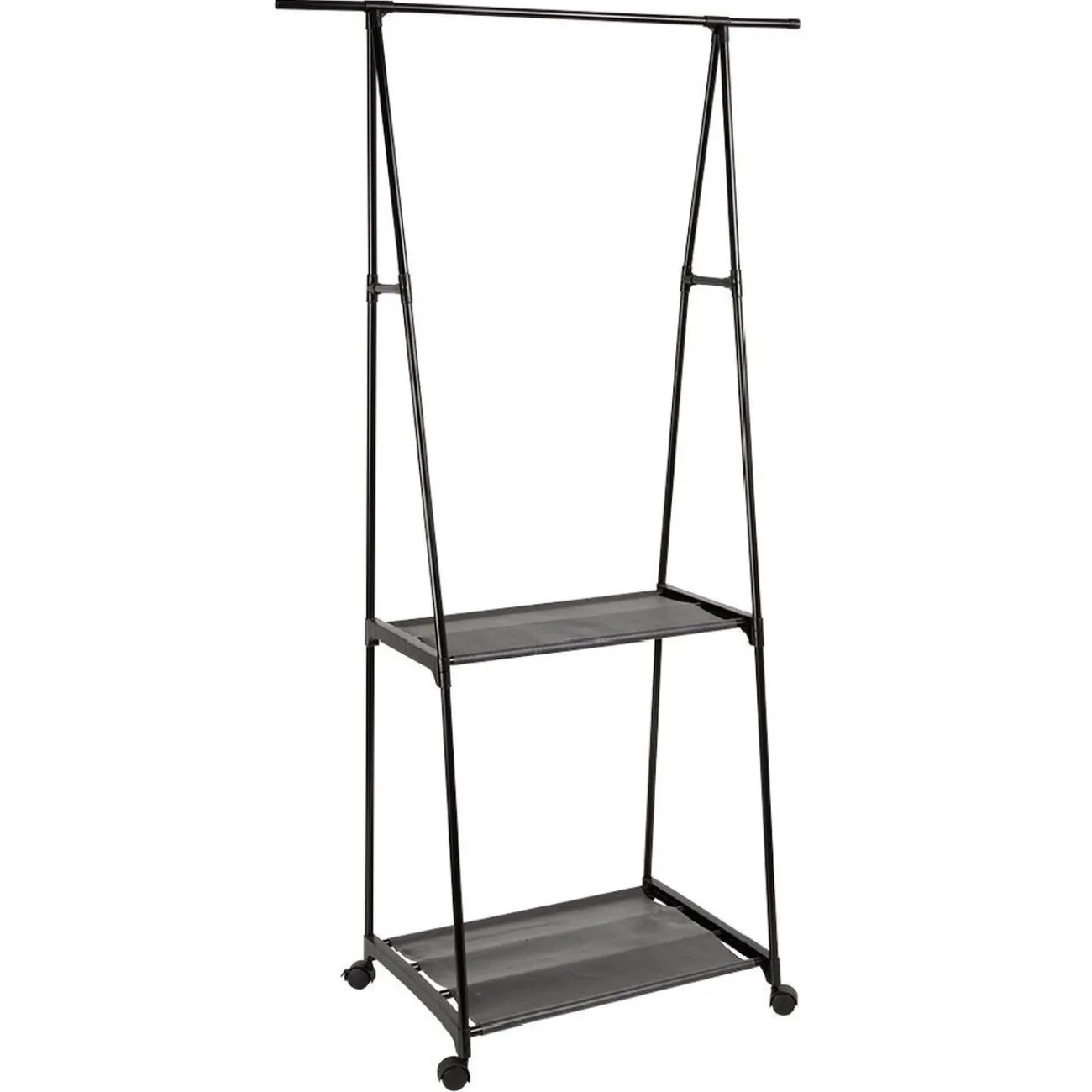 Gifi Rangement|Portant avec tablettes métal noir