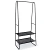 Gifi Rangement|Portant avec tablettes métal pvc noir